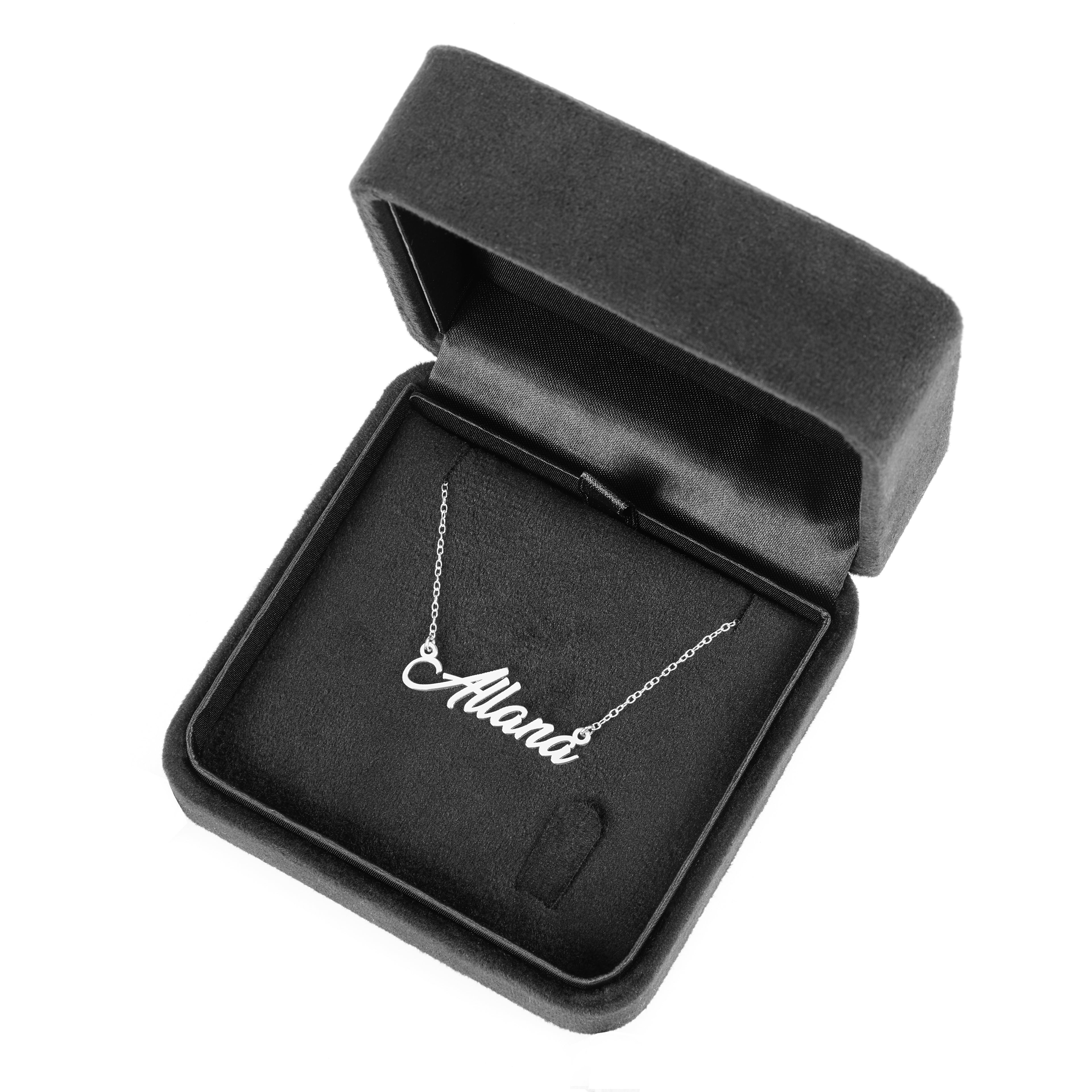 Custom Name Necklace Solid Sterling Silver